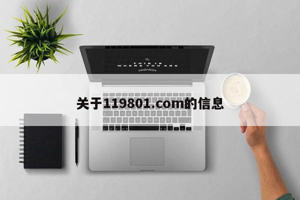 关于119801.com的信息